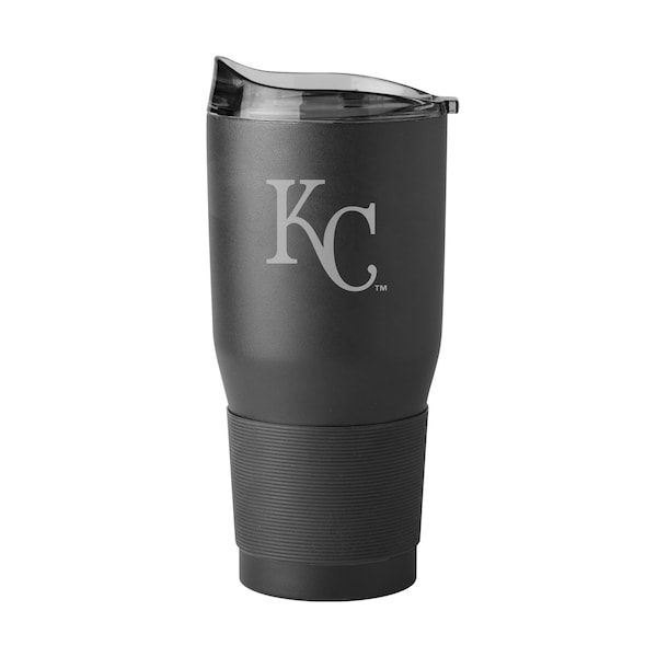 Logo Brands Kansas City Royals 30oz Etch Powder Coat Tumbler 514-S30PT-BLK-9 - main